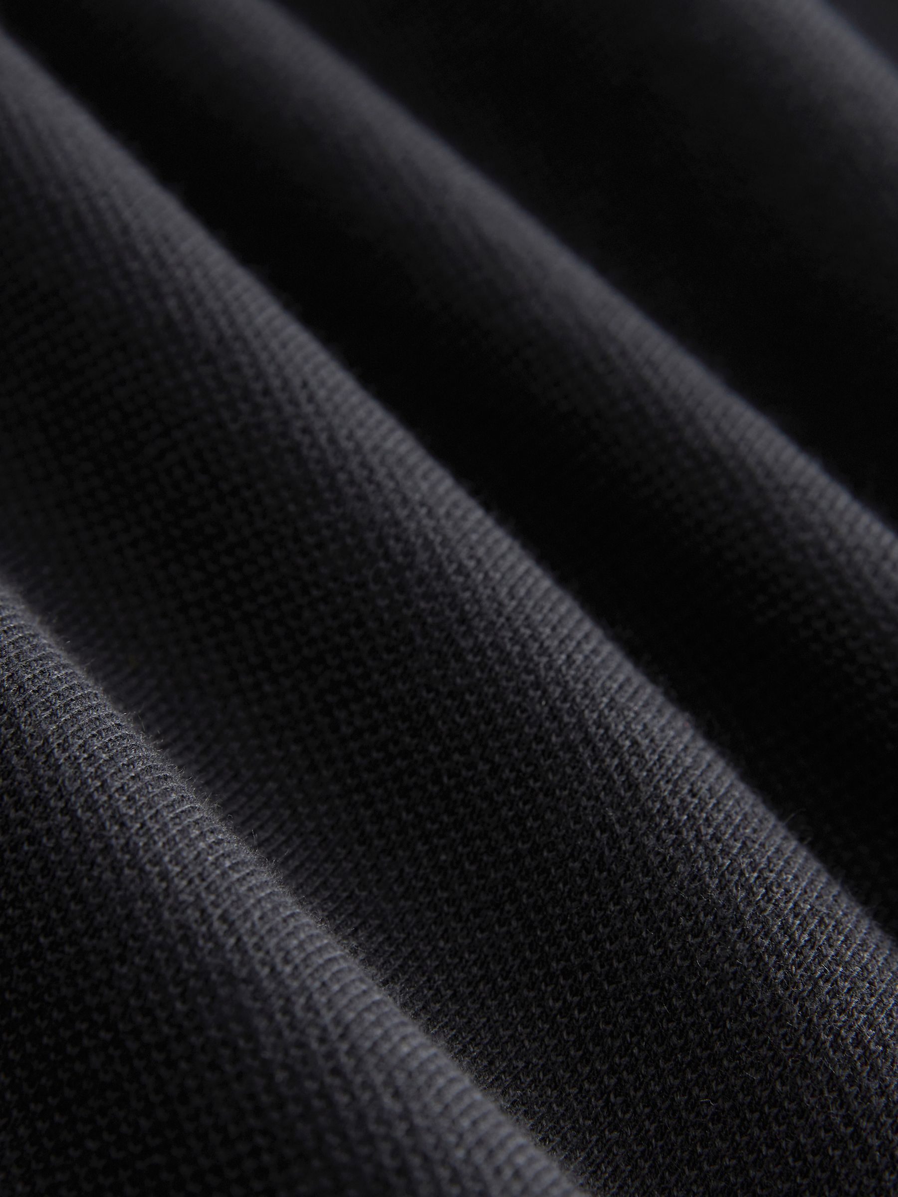 Zwart/wit - Fred Perry poloshirt met gestreepte rand