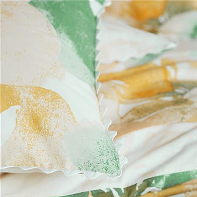 Linge de lit motif pétales - BECQUET CRÉATION