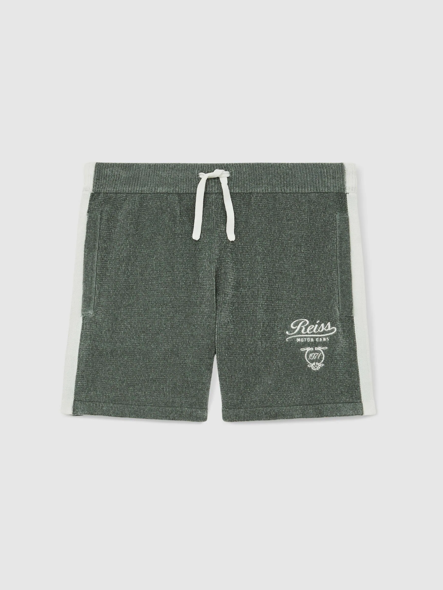 Reiss Trenton Chenille Tipped Motor Cars Shorts