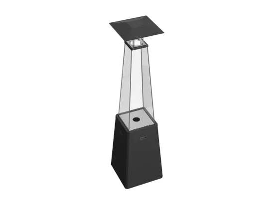 UMBRELLA BS COULEUR ACIER NOIR AVEC TUYAU ET RÉDUCTEUR