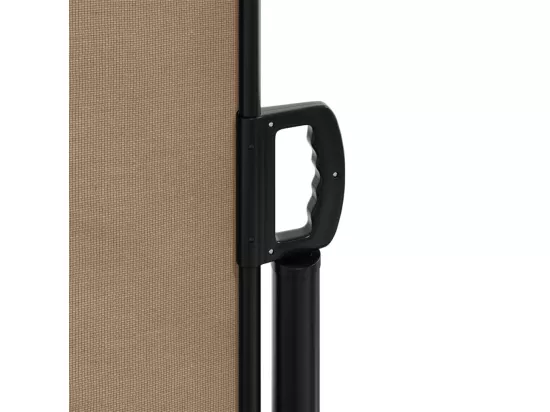 Auvent latéral rétractable taupe 160x1200 cm