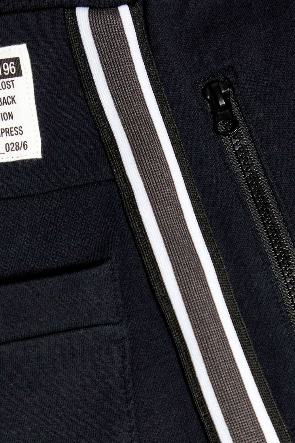 NAME IT joggingbroek NKMHONK met zijstreep zwart