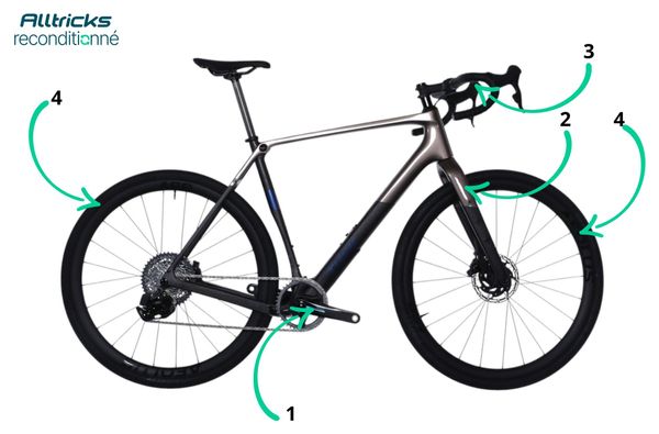 Vélo Gravel Trek Checkpoint SL 7 Sram Force XPLR AXS D2 12V 3e gén. Bronze Gris 2024 - Produit Reconditionné