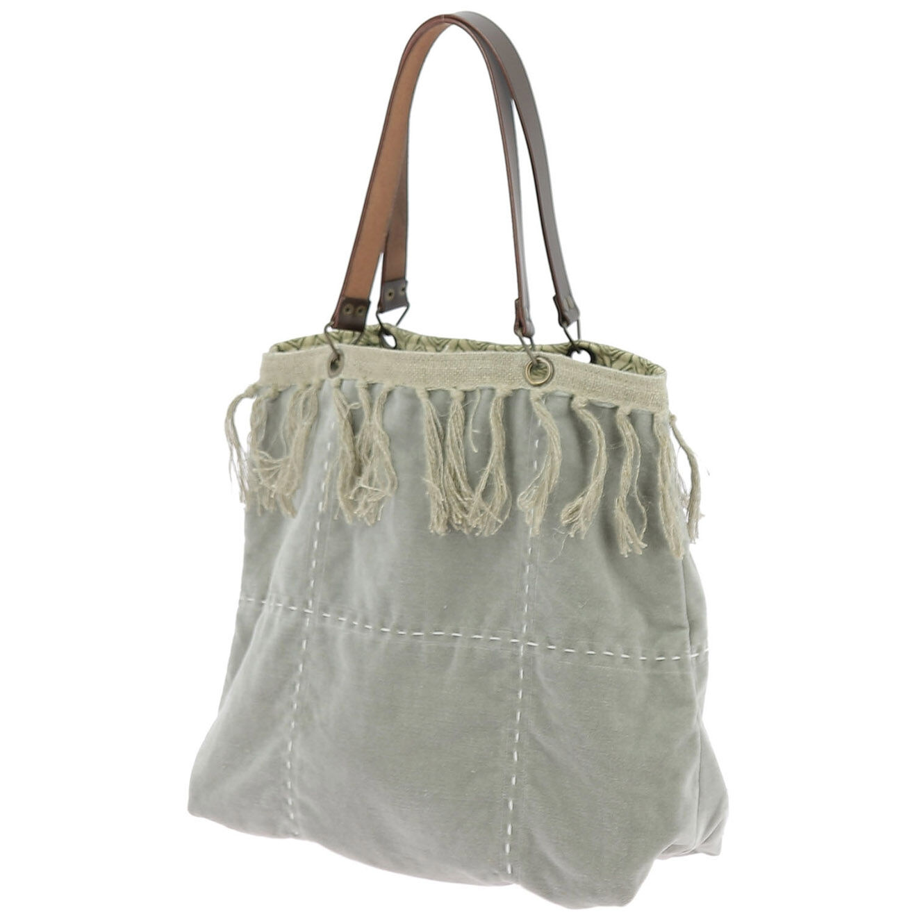 En Fil d'Indienne Sac Cabas Medium Boho beige - 40x40x12 cm