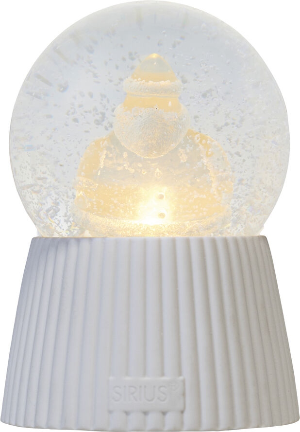 Sirius Santa Snowglobe, Hvid keramik White
