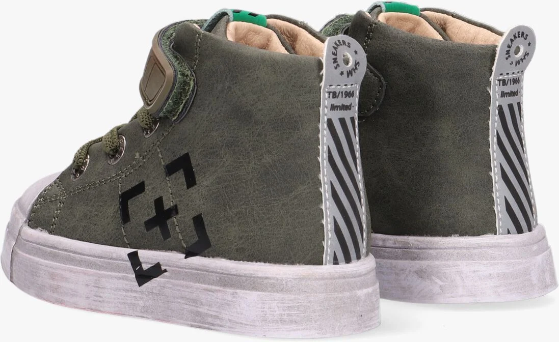 SHOESME groene shoesme hoge sneaker sh21w024