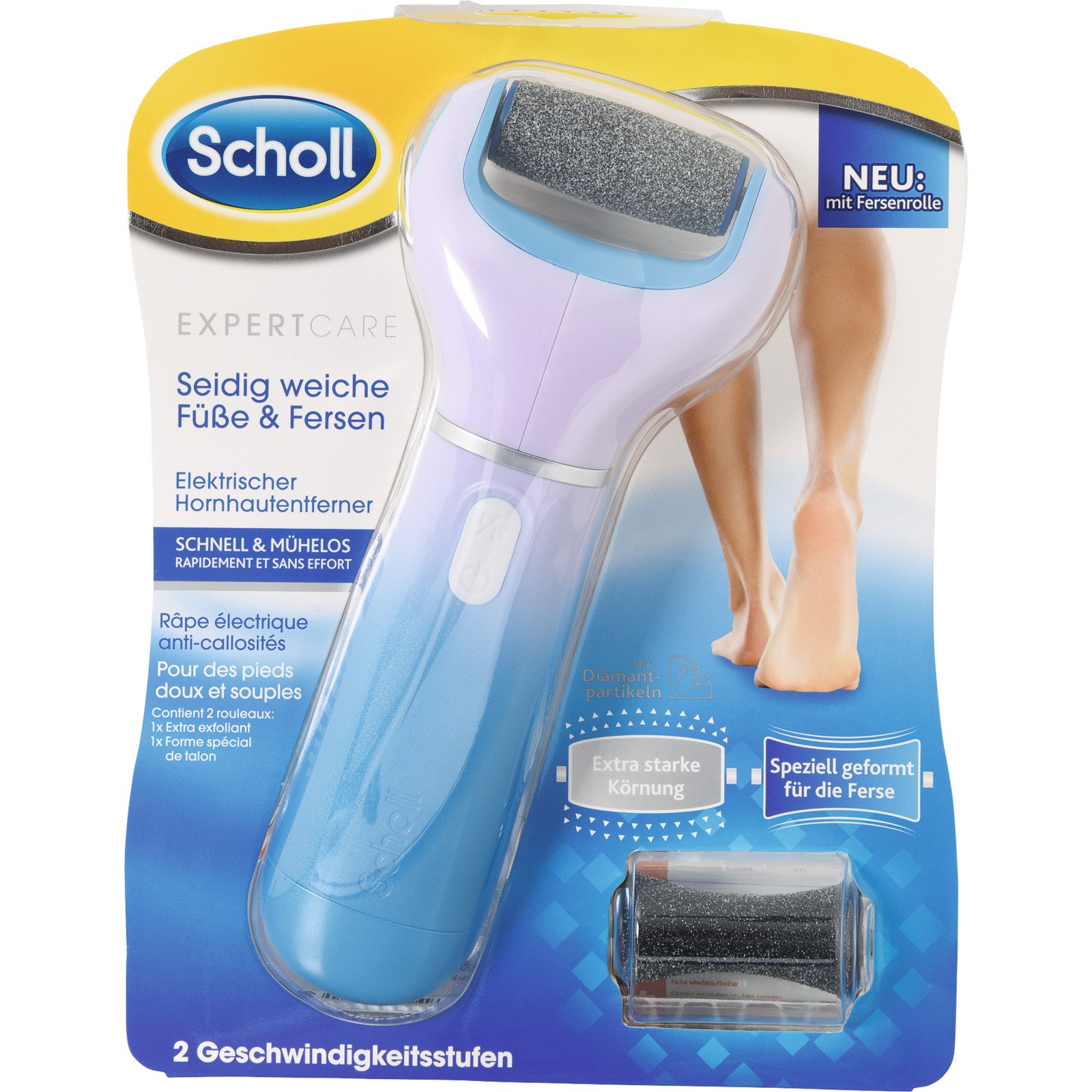 Scholl Elektrischer Hornhautentferner extra starke Körnung