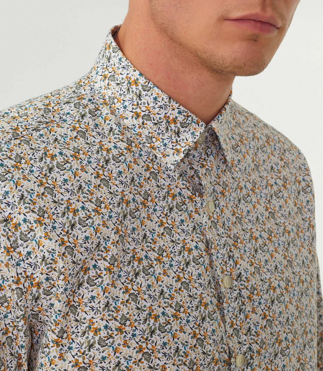 Chemise casual kaki 