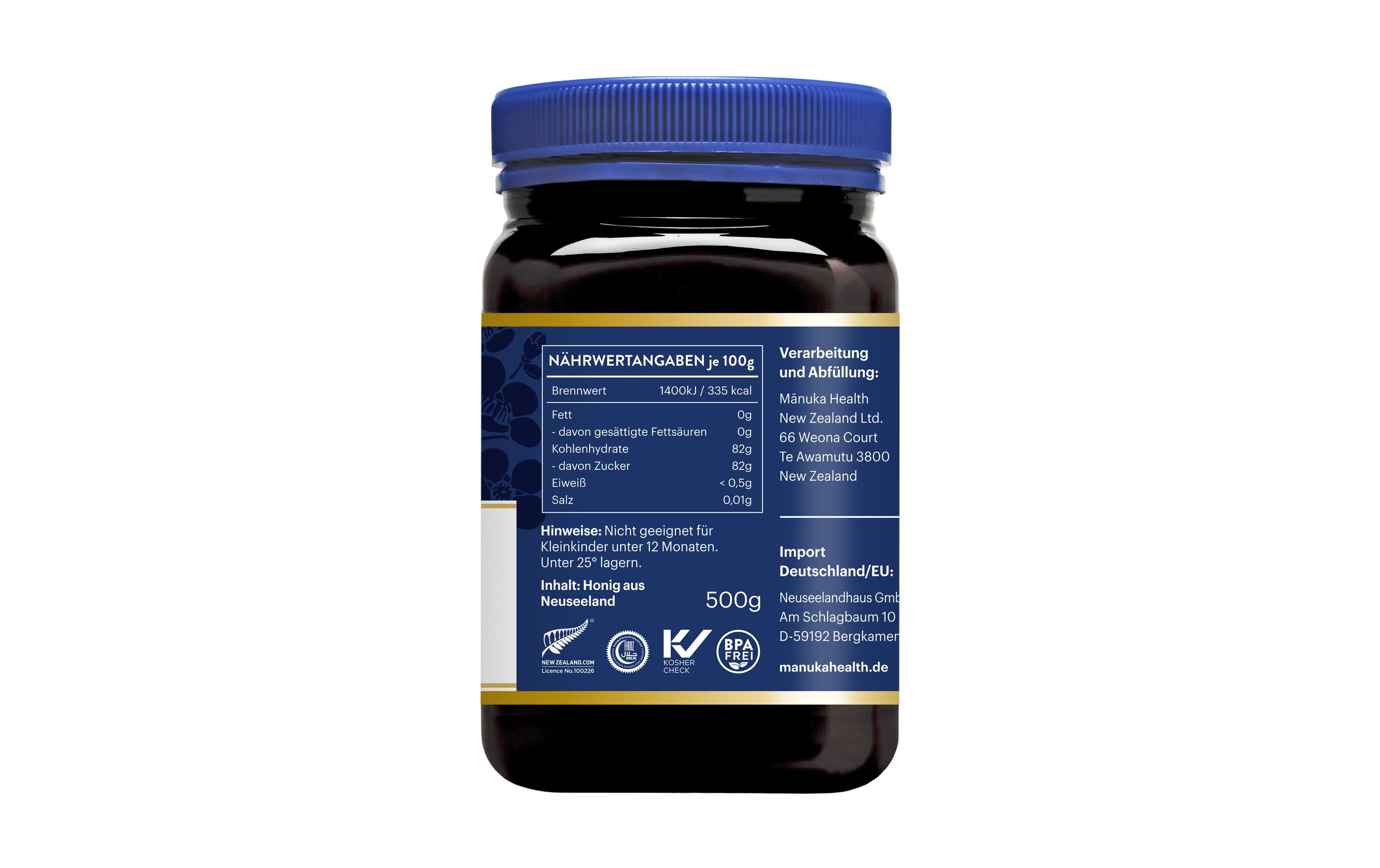 MGO 250+ Manuka Honig 500 gManuka Honig aus Neuseeland