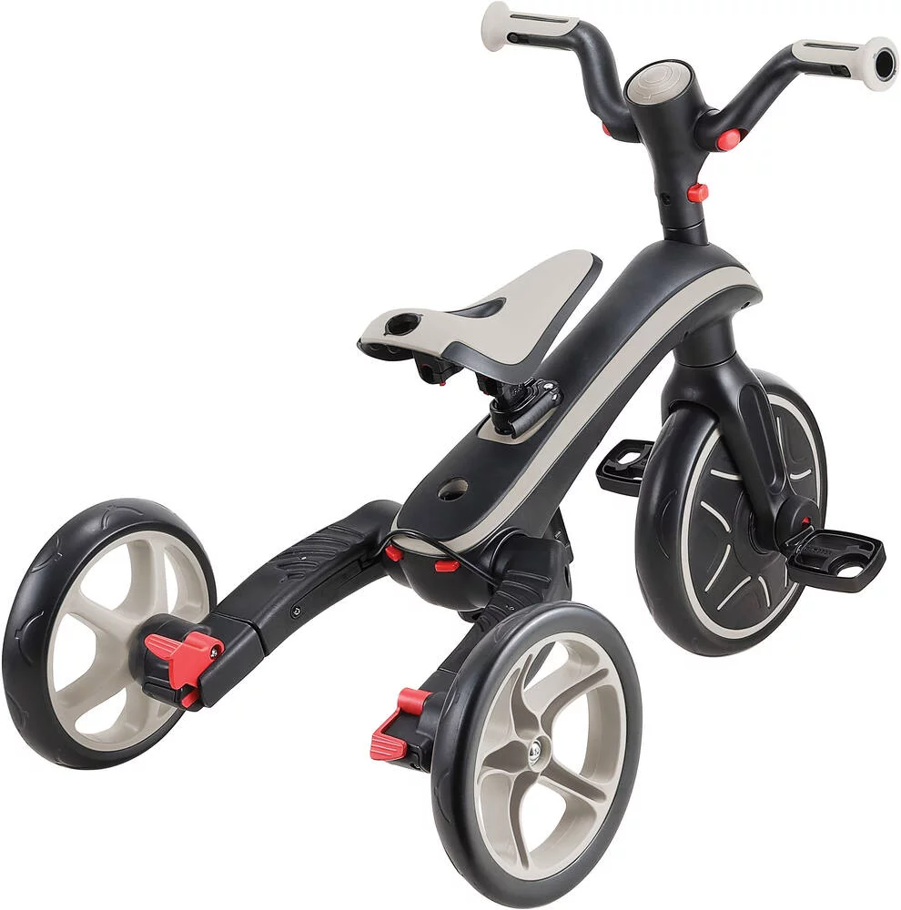 TRICYCLE EXPLORER 4-EN-1 EVOLUTIF ET PLIABLE - TAUPE