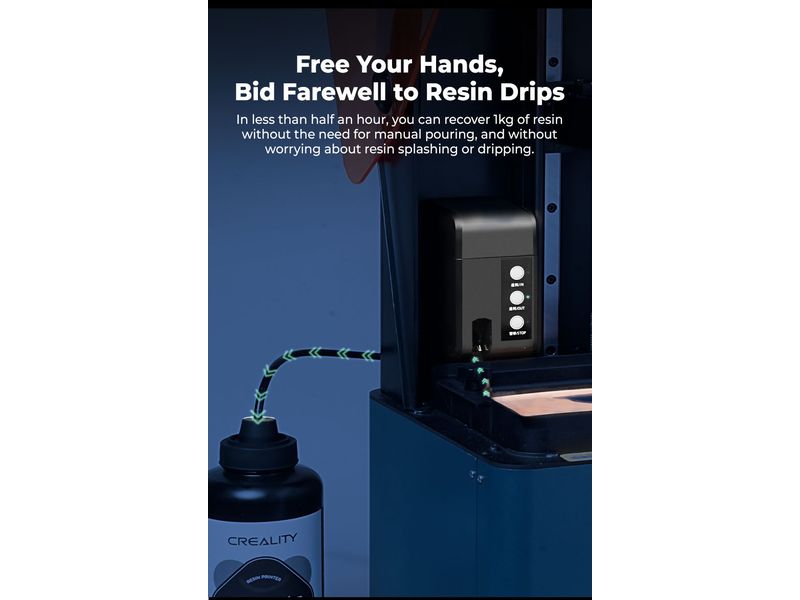 Creality Resinpumpe für Halot Mage Pro und S Smarte Resin-Pumpe für Halot Mage S und Pro 3D-Drucker