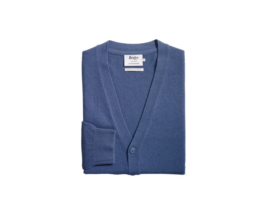 Gilet homme laine Bleu Pétrole - OWEN II