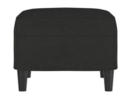 Repose-pied Noir 60x50x41 cm Tissu