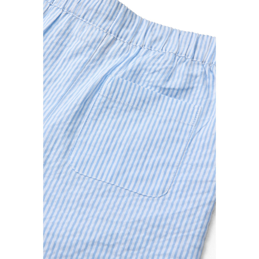 Køb COPENHAGEN COLORS Sky Blue W Cream Stripe Seersucker Pajama Bukser