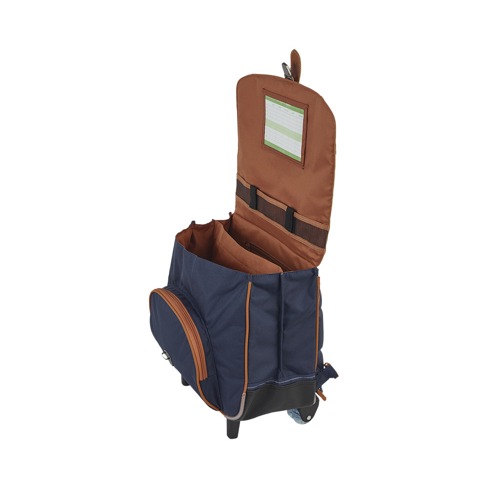 Cartable trolley Axel bicolore