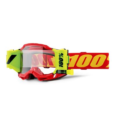 Masque cross 100% ACCURI 2 FORECAST Rouge - Clair 2025 - Rouge