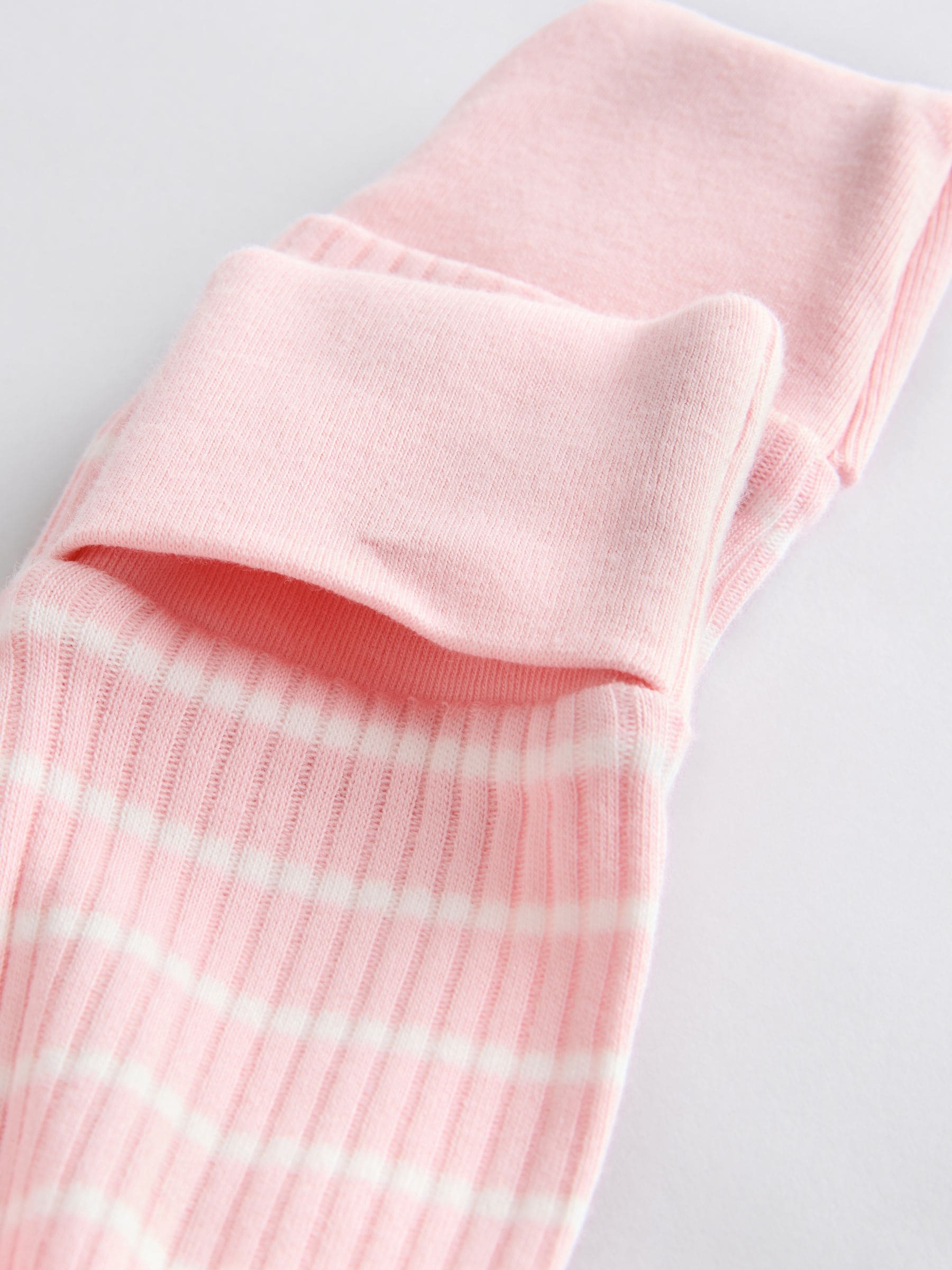 Roze/grijs - 3 Pack Baby-pyjama's met tweewegrits (0mnd -3jr)