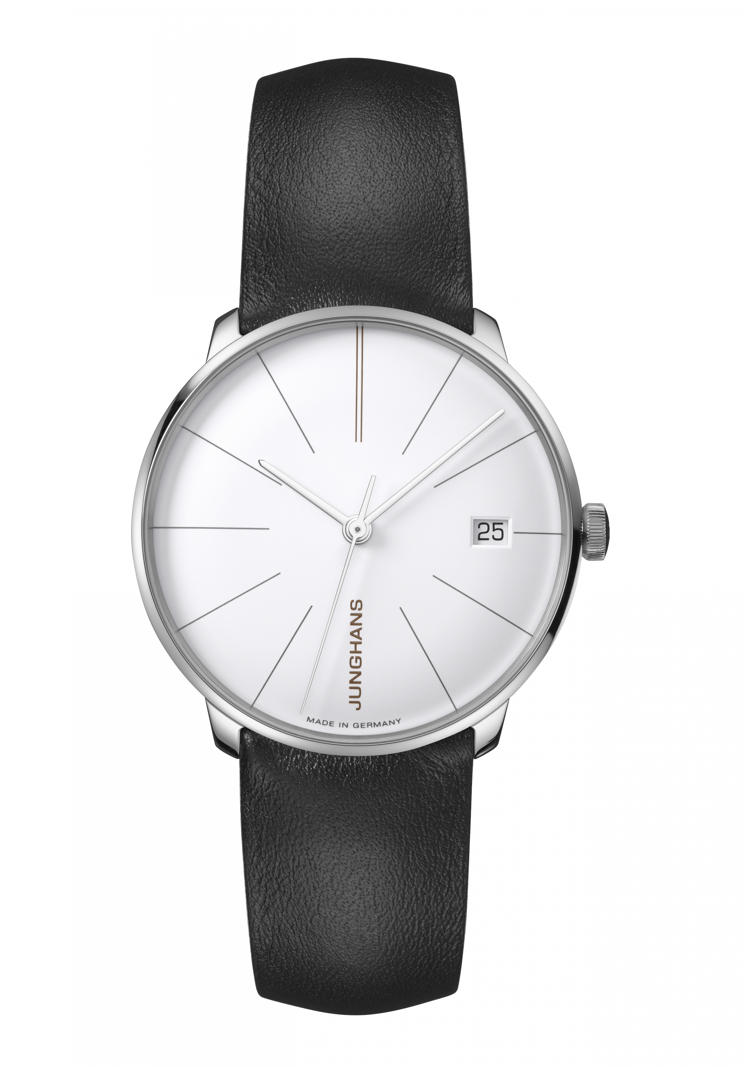 Junghans Meister Fein Kleine Automatik Damenuhr Weiß