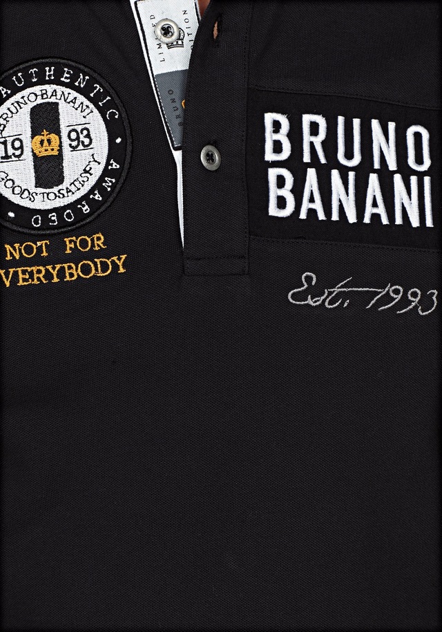 Bruno Banani Poloshirt , Kurzarm,  körpernahe Passform,  unifarben,  Polokragen