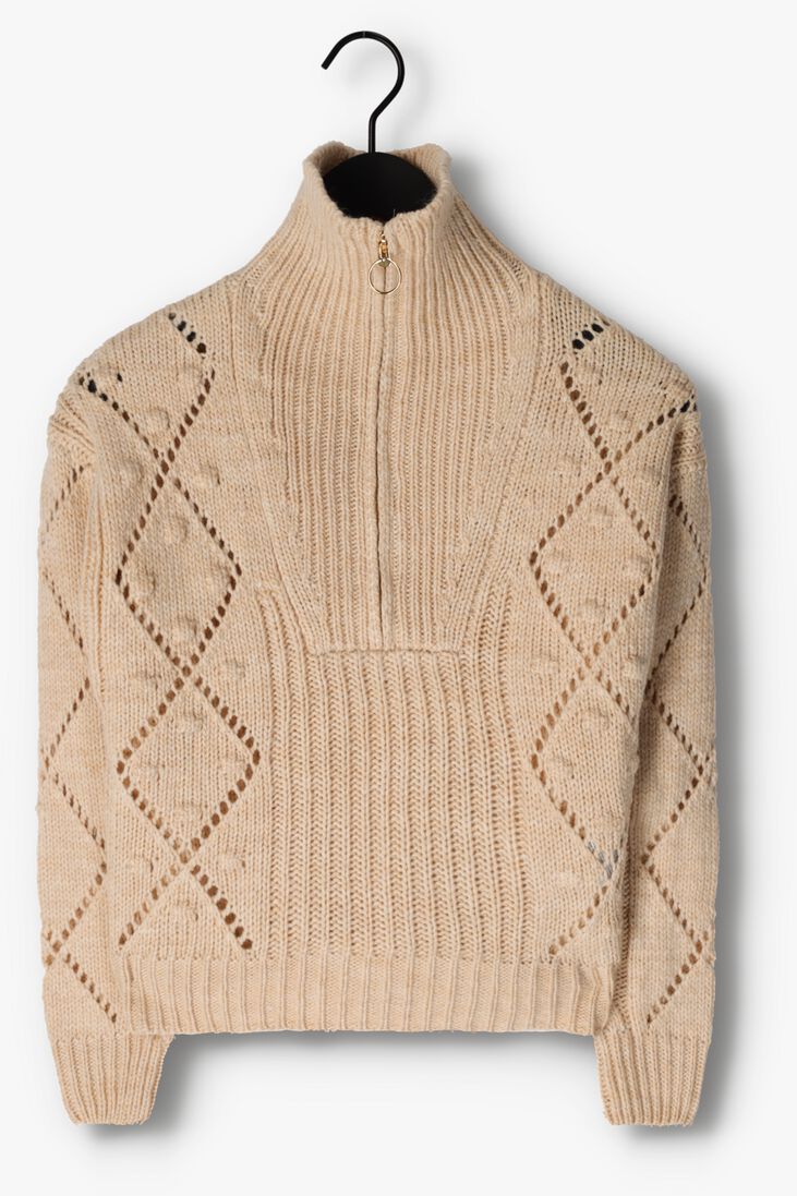 OBJECT beige object trui kelly l/s knit pullover