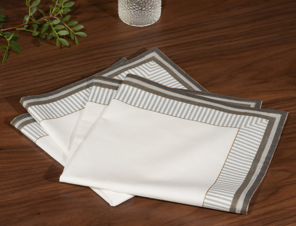 Lot de 2 serviettes de table-Réglisse