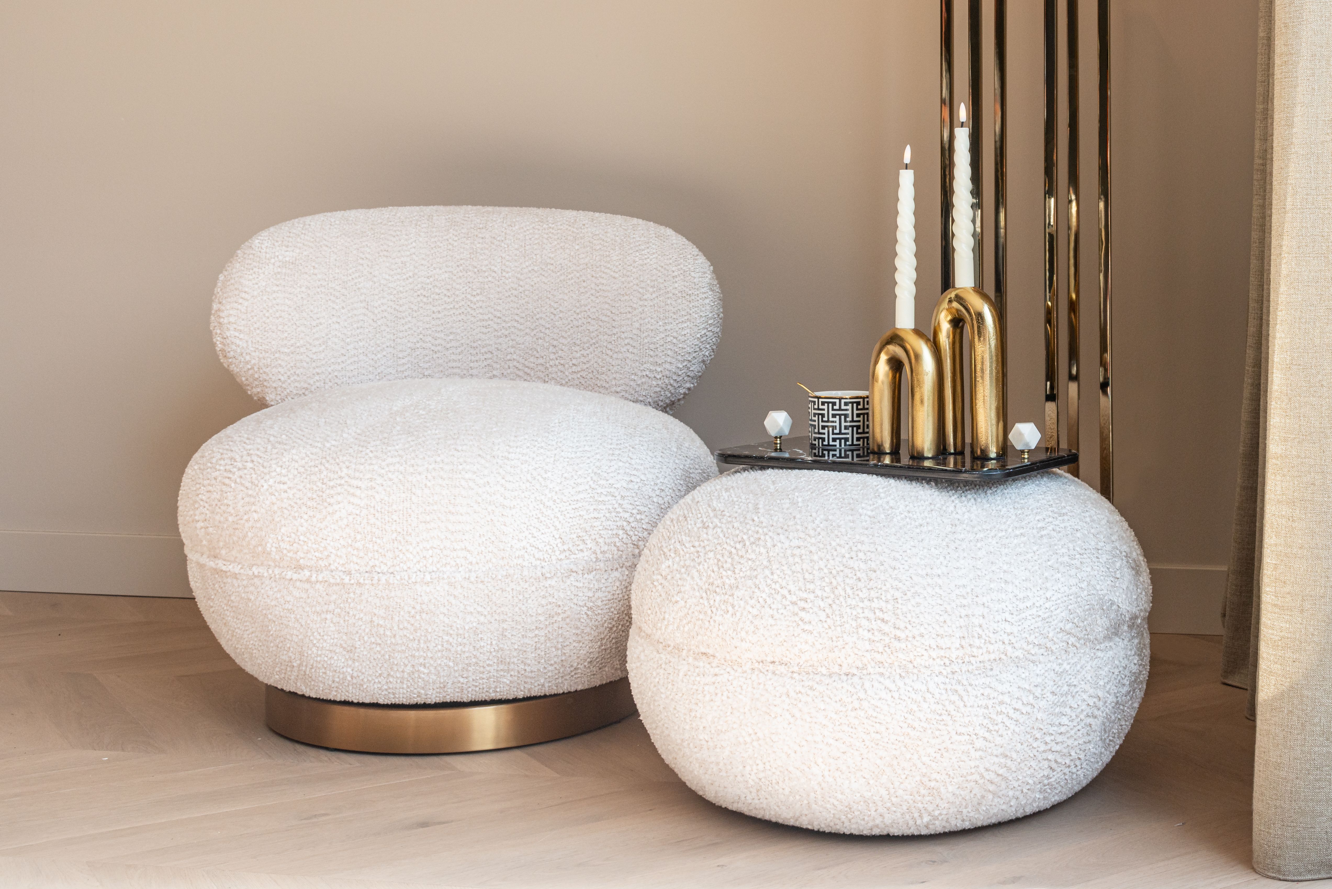 Draaifauteuil S4736 Lovely Cream Jace B78 x D86 x H76 cm