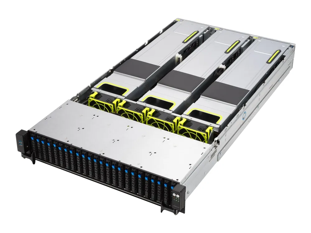 ASUS RS720A-E11-RS24U - Server - rack-monterbar - 2U - 2-vejs - uden CPU op til - RAM 0 GB - SATA - hot-swap 2.5