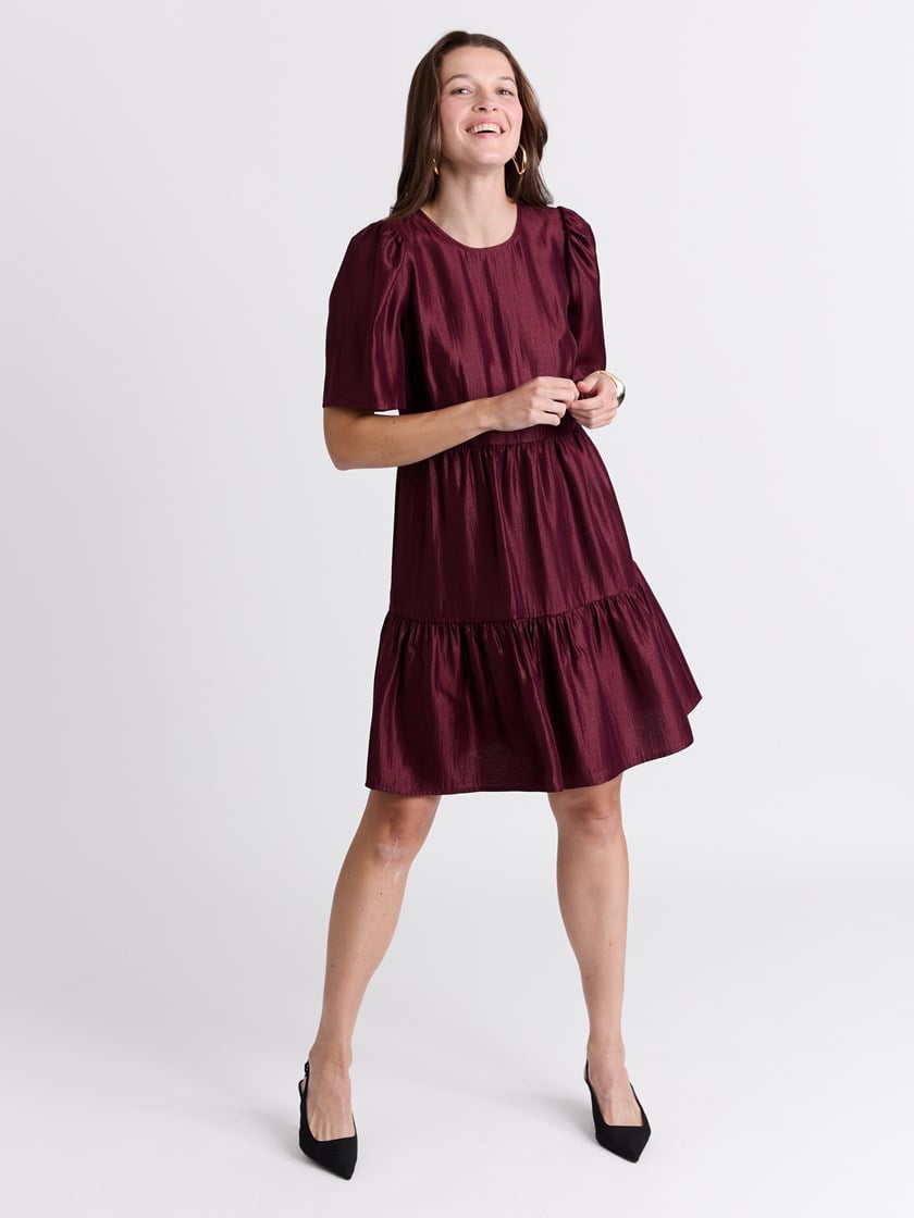 Charlene kjole Burgundy