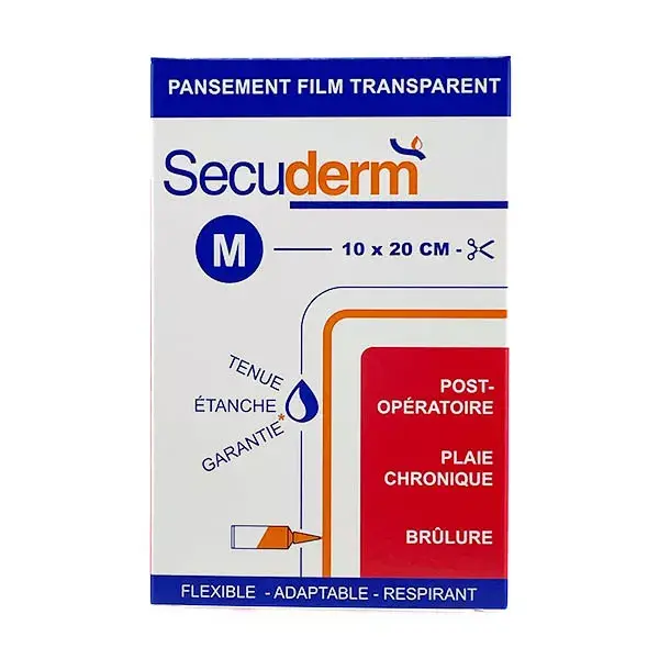 Secuderm Taille M pansement secondaire 100% étanche - 10*20cm
