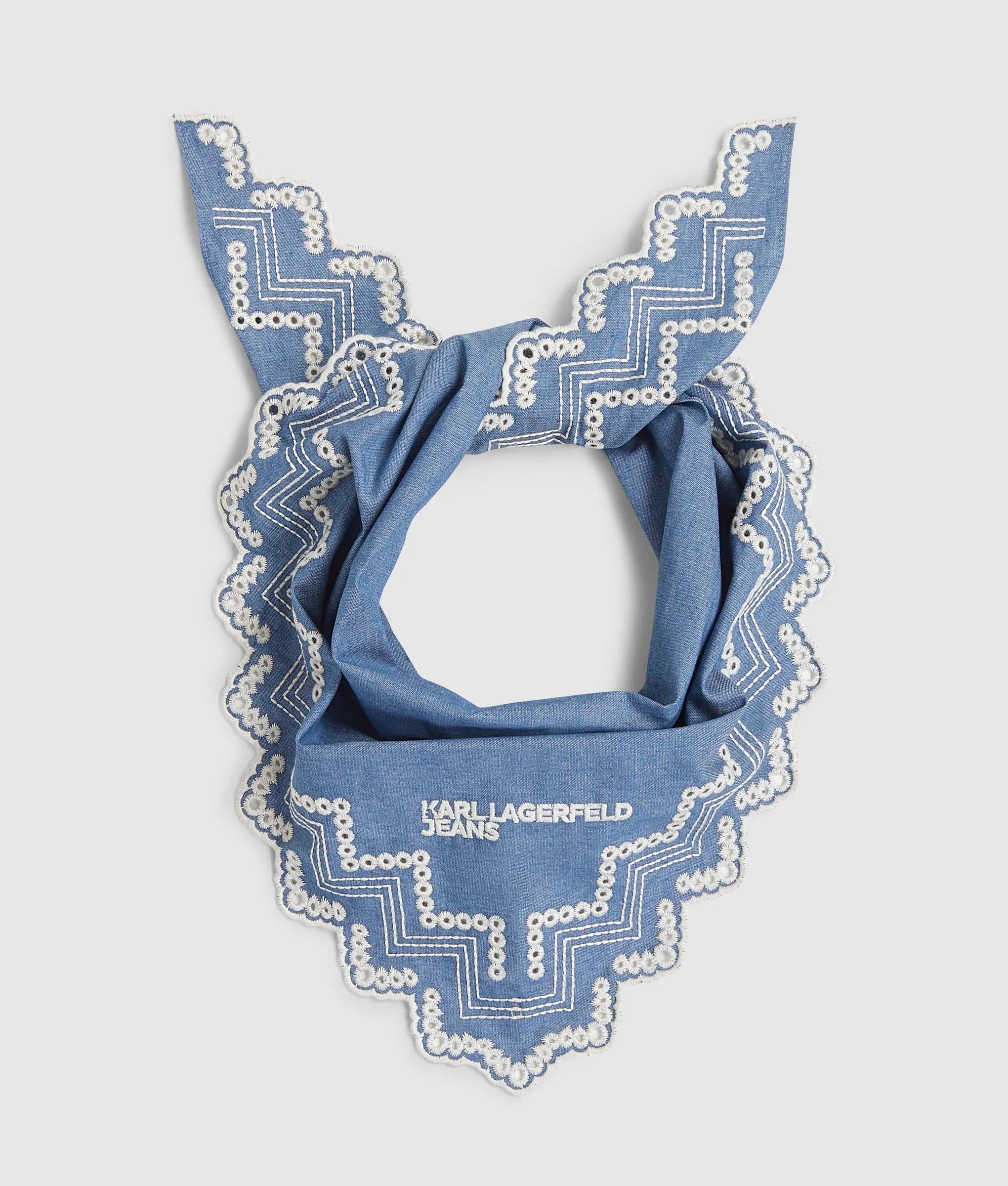 Denim driehoekige bandana sjaal