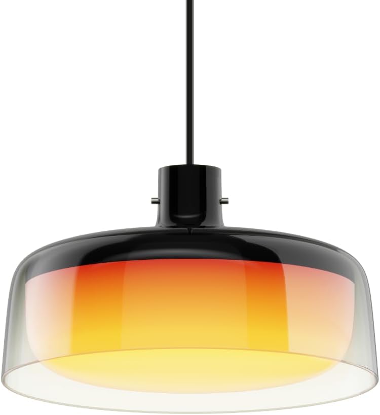 Govee Pendelleuchte, Smart RGBIC und Weißlicht-Hängelampe Esstisch, Drei Lichtringe Segmentierungskontrolle Pendant Light, Dimmable Esszimmerlampe Funktioniert mit Matter für Küche Esstisch