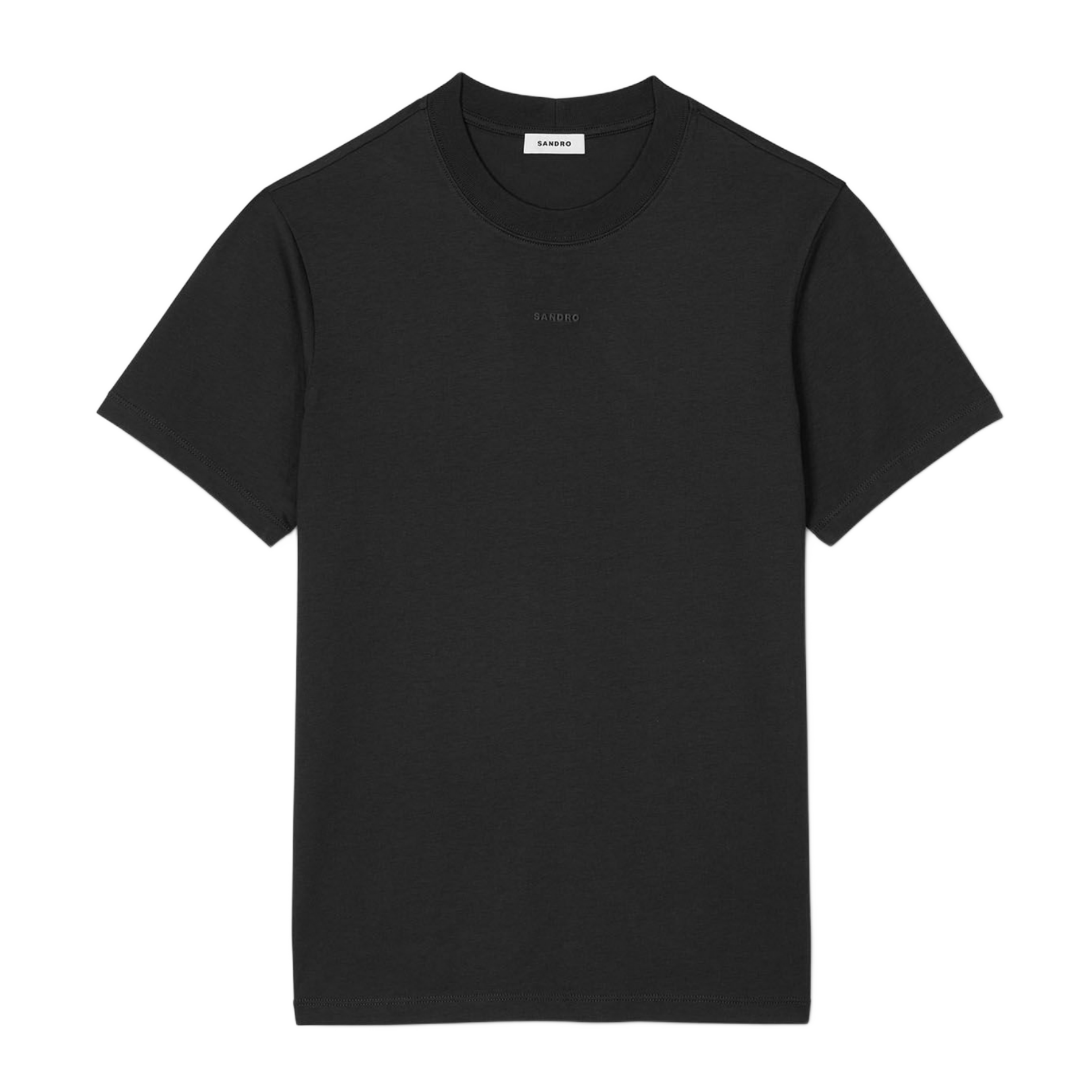 Tee-shirt droit en coton | Noir