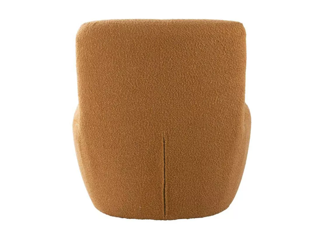 Chaise lounge en tissu bouclette Ada