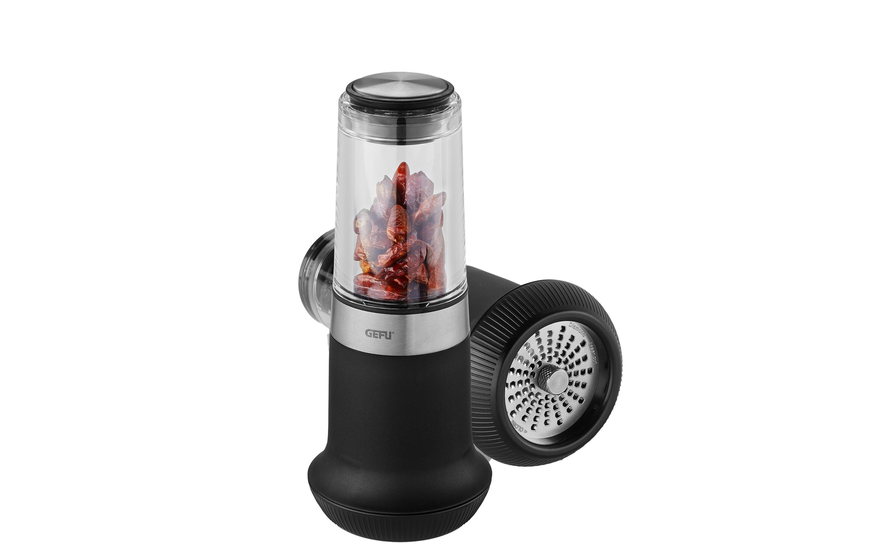 Chilischneider X-Plosion 15 cm, Schwarz/SilberGewürzmühle für Chili