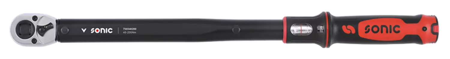 Sonic 730340200 Momentsleutel met doordrukvierkant in koffer - 1/2' - 40-200Nm