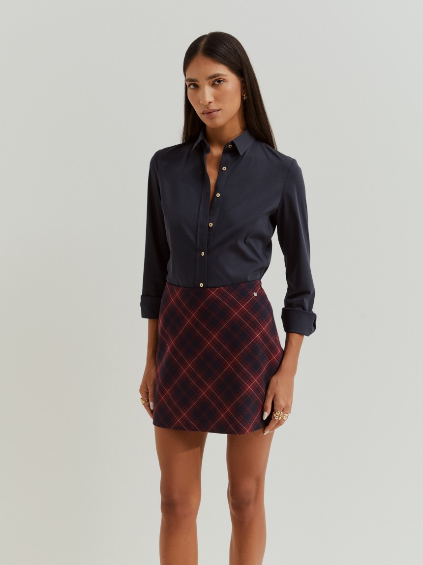 Camisa de malha em algodão
