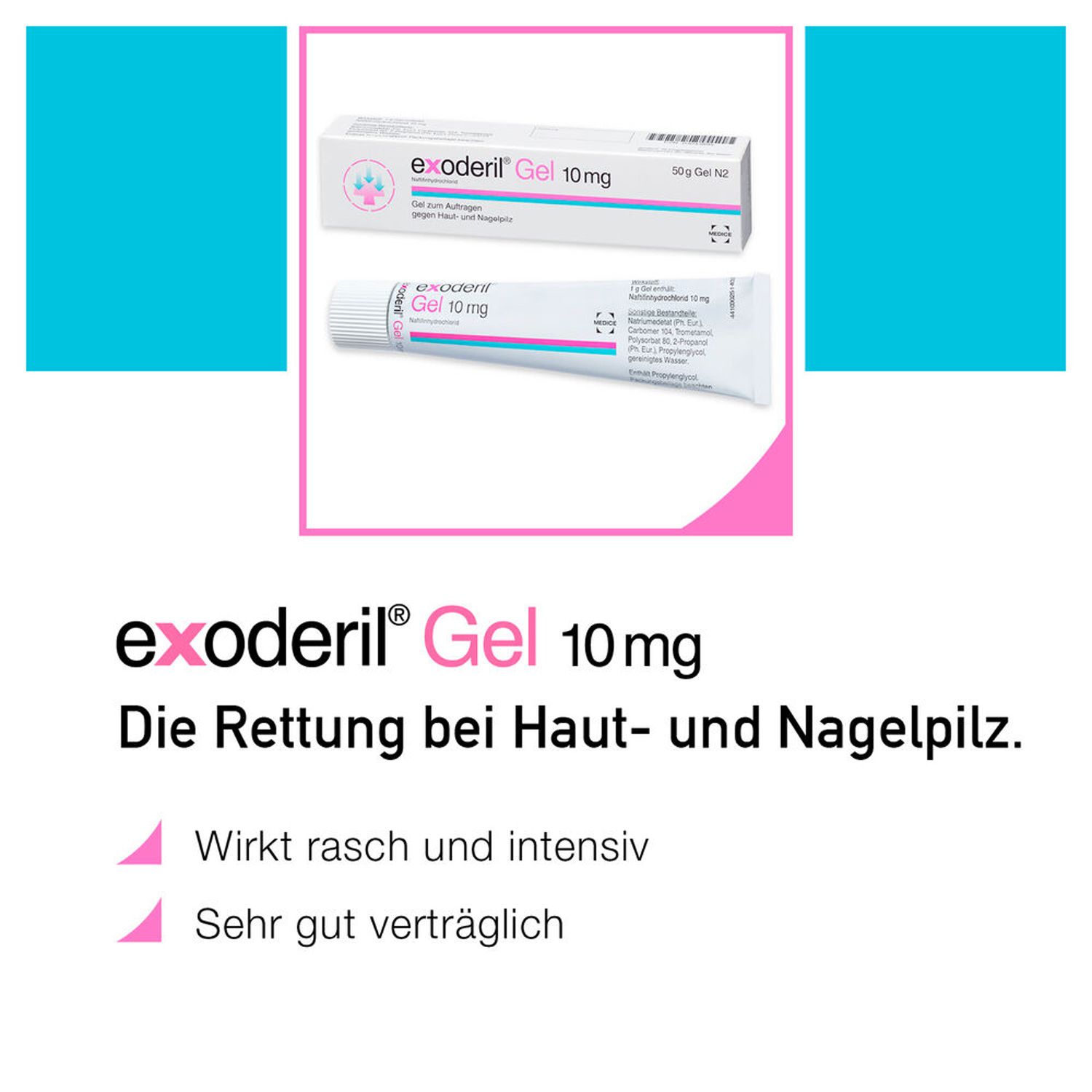 exoderil Gel die Rettung bei Fuß- & Nagelpilz