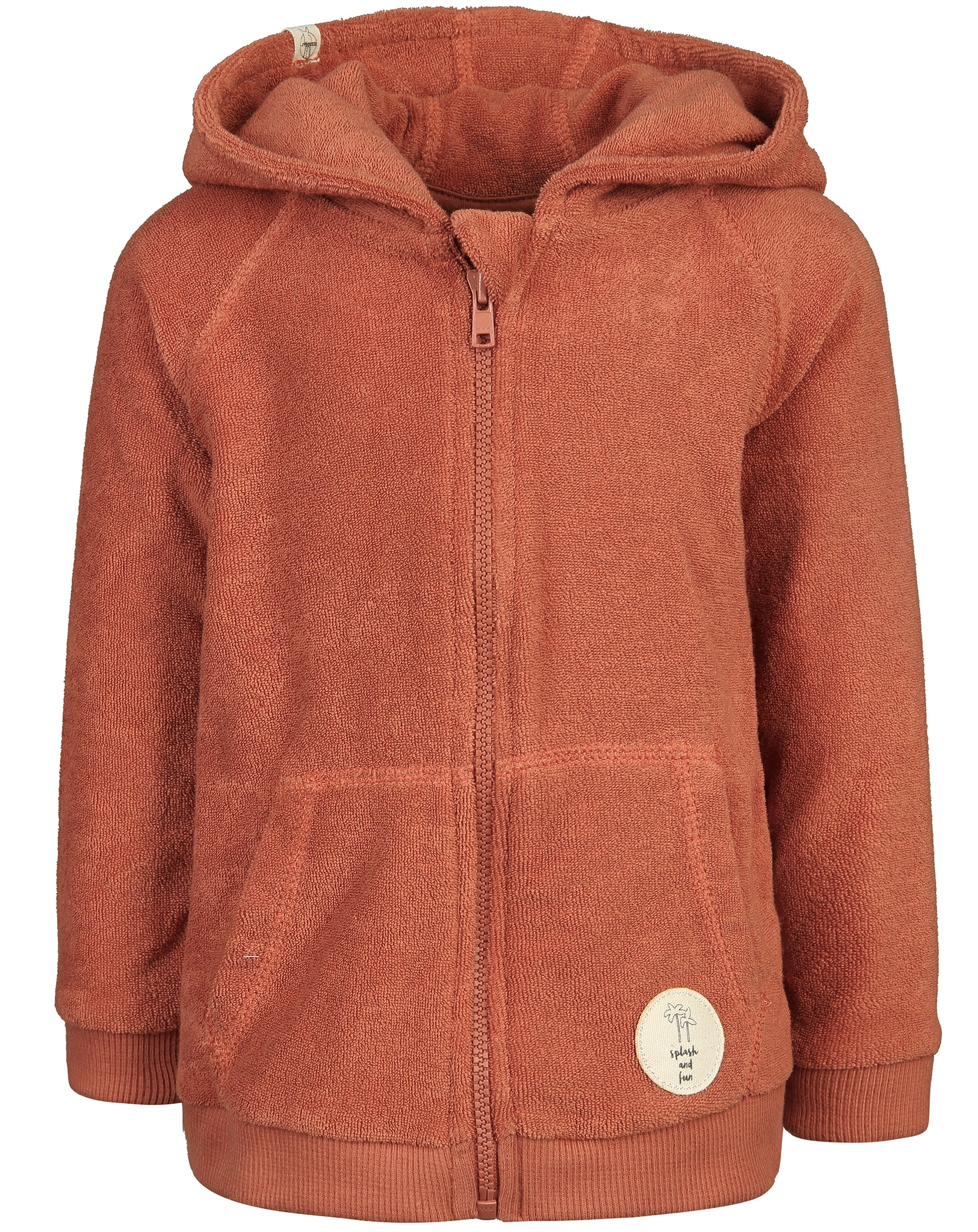 Frottee Kapuzenjacke TERRY in rust