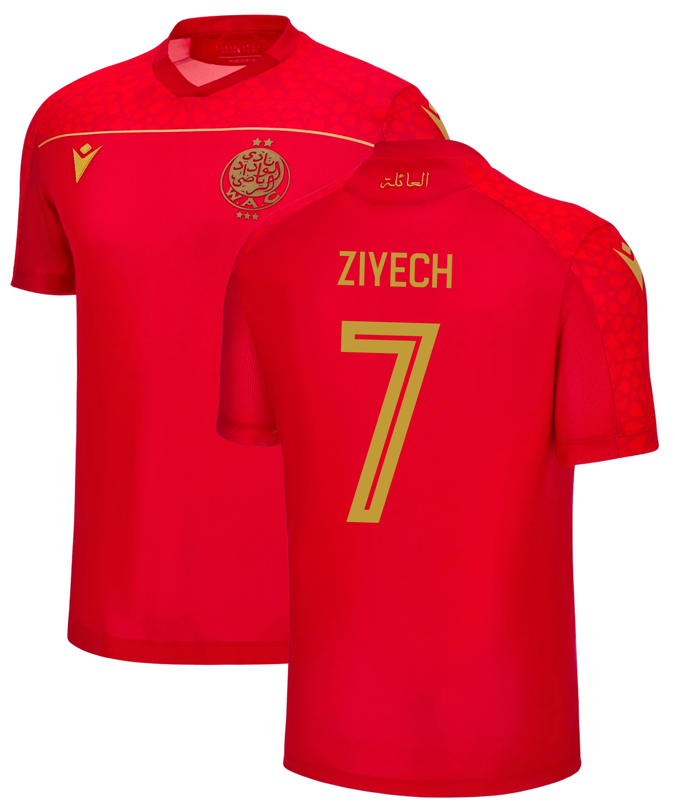 Wydad Casablanca Thuisshirt 2023/2024   Bedrukking Ziyech - Voetbalshi