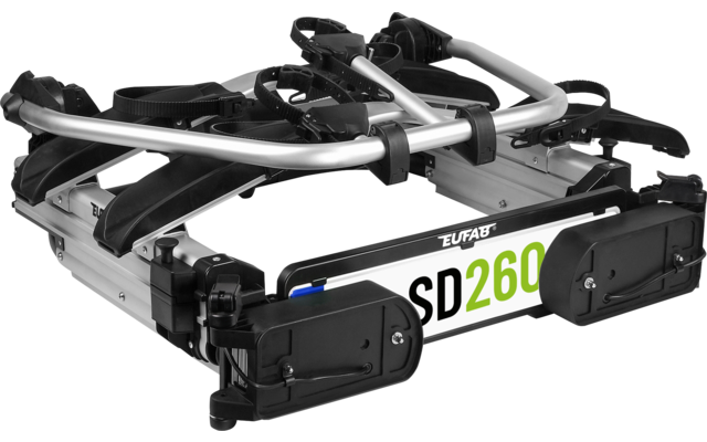 Eufab SD260 Kupplungs-Fahrradträger für Flügeltür Kastenwagen für 2 Fahrräder, E-Bike geeignet