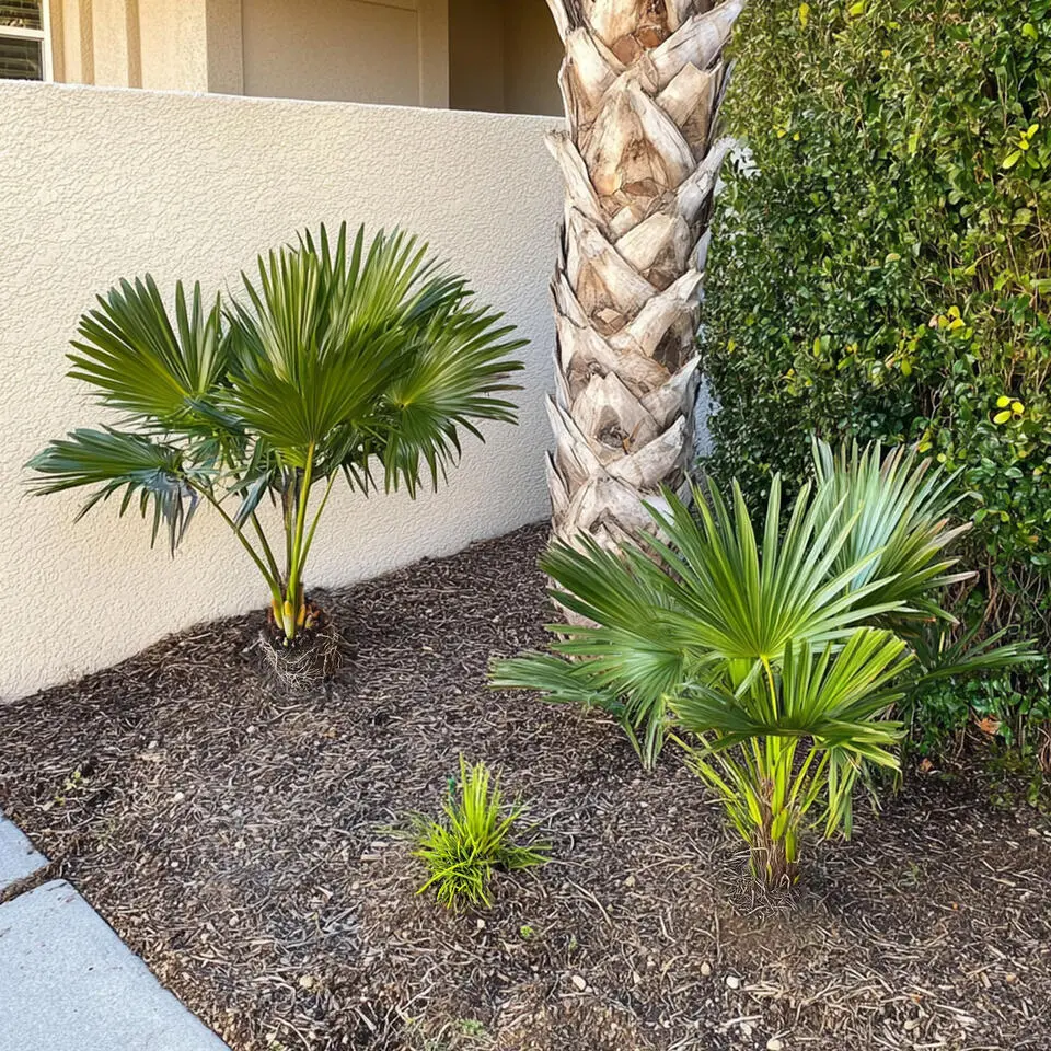 Dwergpalm - Chamaerops humilis - Hoogte 70-80cm - ⌀21cm