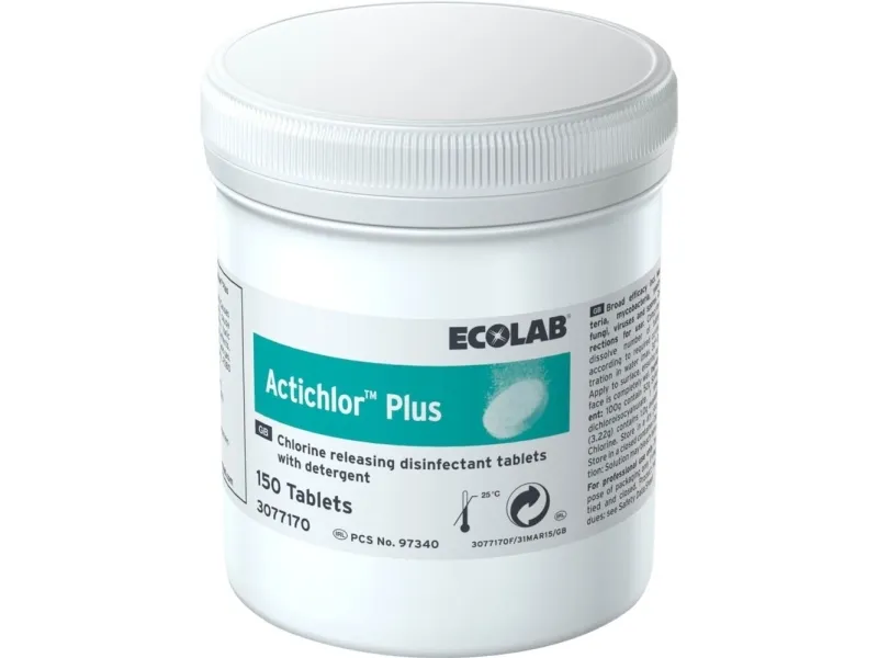 Desinfektion Tablet Actichlor Plus med Aktivt klor til Overflader,6 ds x 150 stk/krt