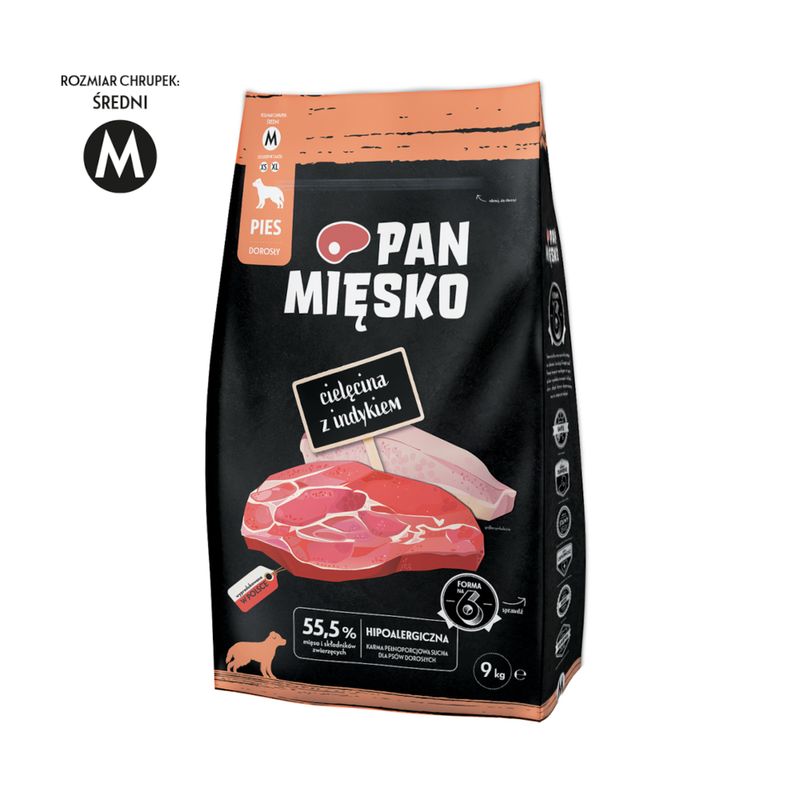 Pan Mięsko Medium veau, dinde
