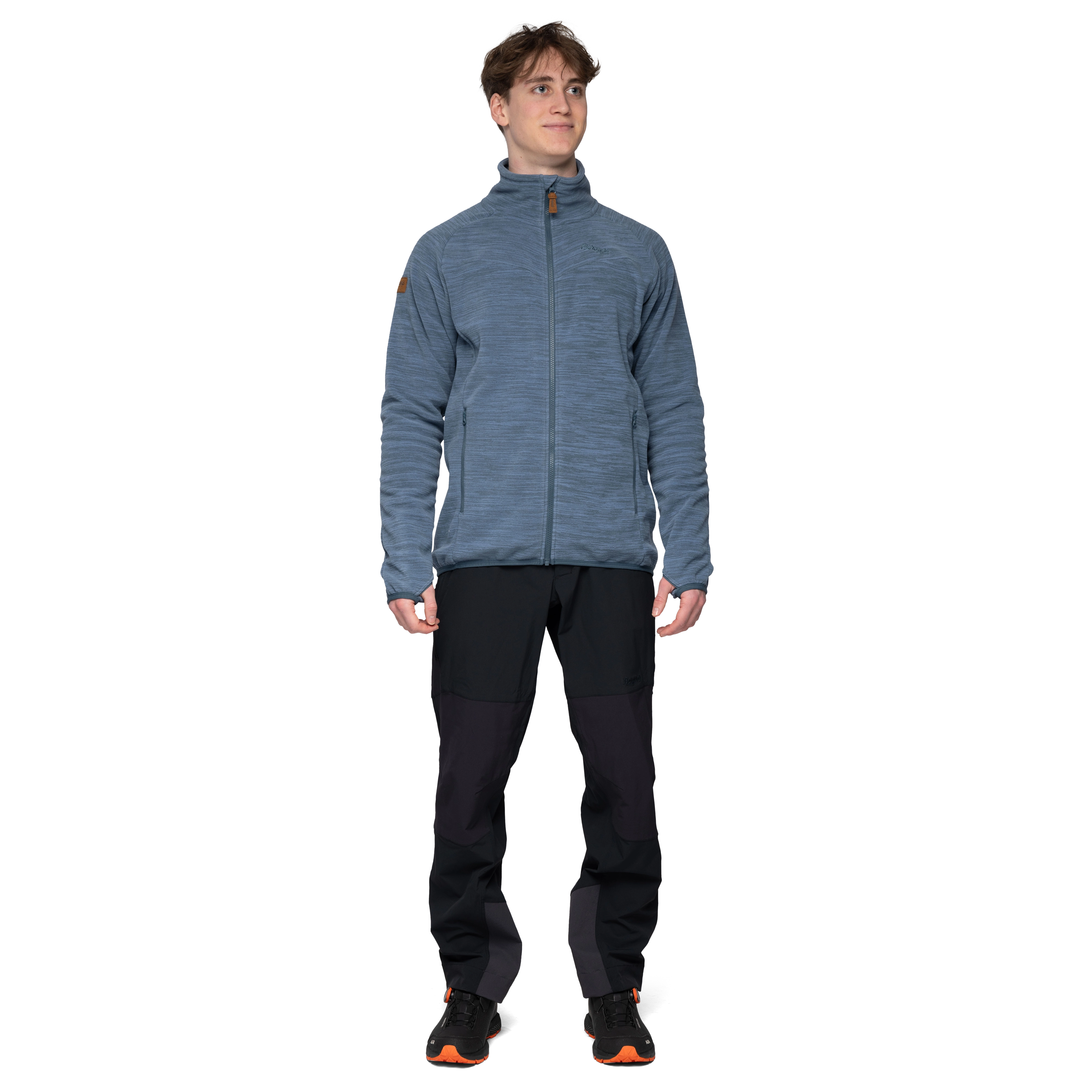 Hareid Fleece Jacket NoHood Orion Blue