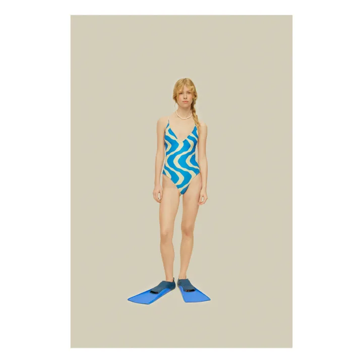 OAS Maillot 1 pièce Rippling Iodio | Bleu
