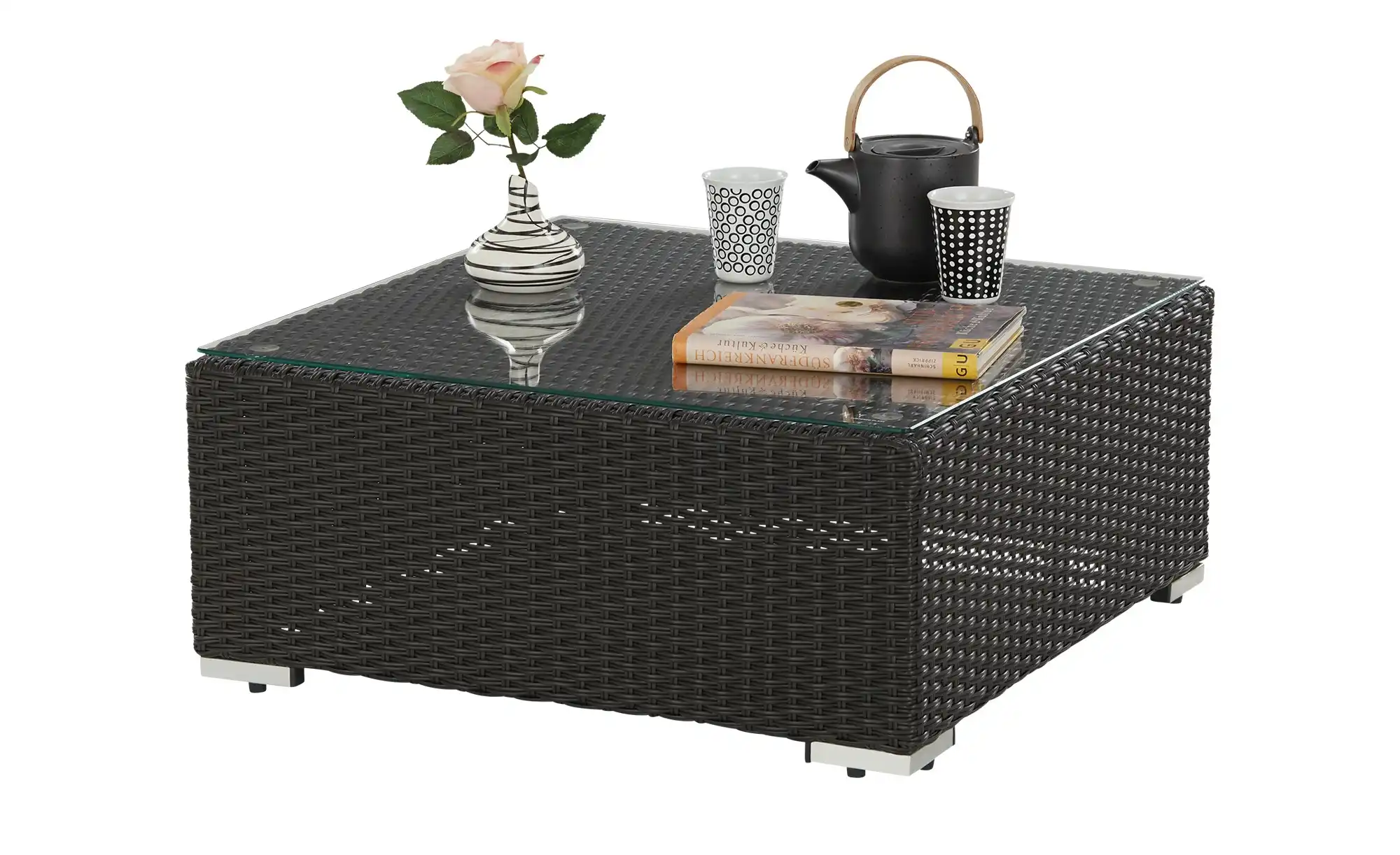 Loungetisch mit Glasplatte Casablanca