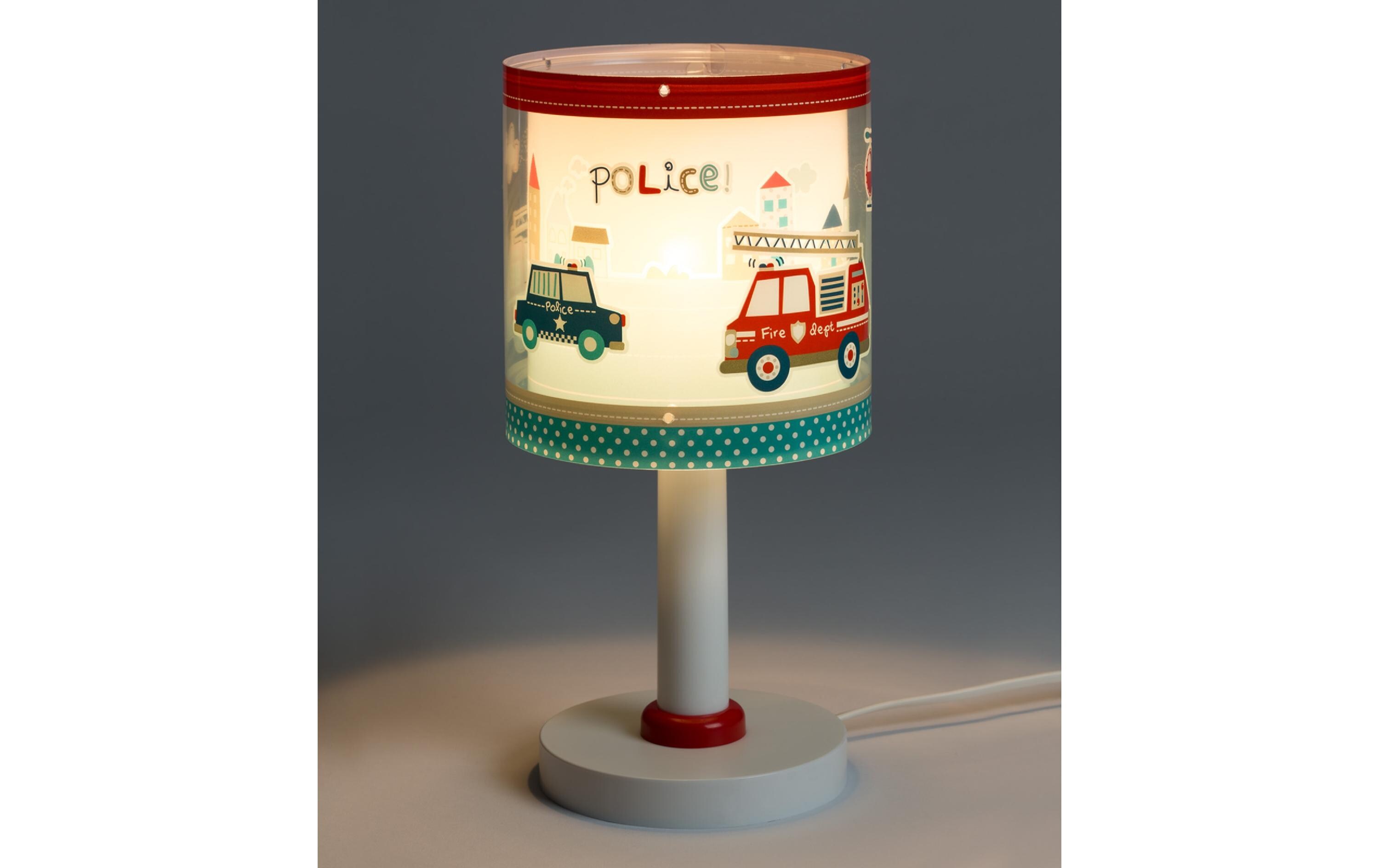 Tischlampe PoliceTischleuchte mit Doppelschirm für Kinder