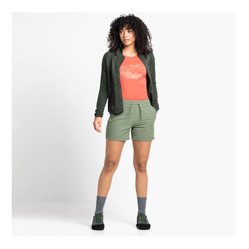Odlo HALDEN - Short Femme matte green