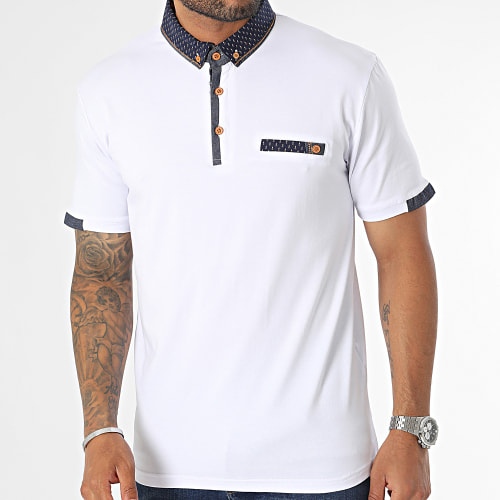 Polo Manches Courtes Blanc