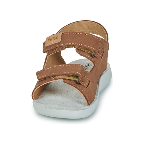 Geox - J SANDAL LIGHTFLOPPY - Marron / Blanc